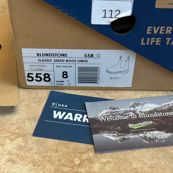 BLUNDSTONE unisex ELASTIC SIDED 558 CHELSEA BOOT LINED - Picture 13 of 14